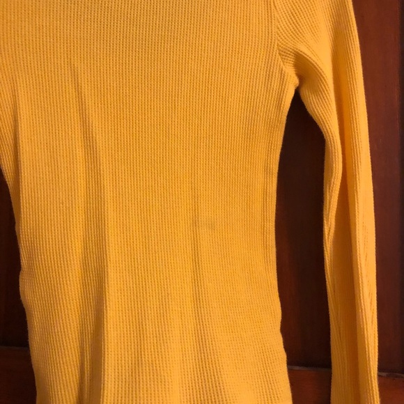 Yellow Waffle Knit Shirt - Picture 5 of 5